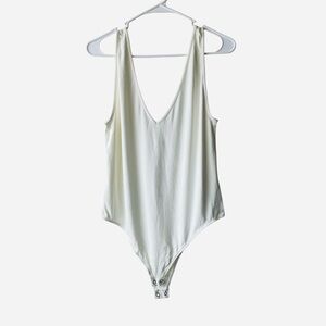 Express Ivory Sleeveless Bodysuit